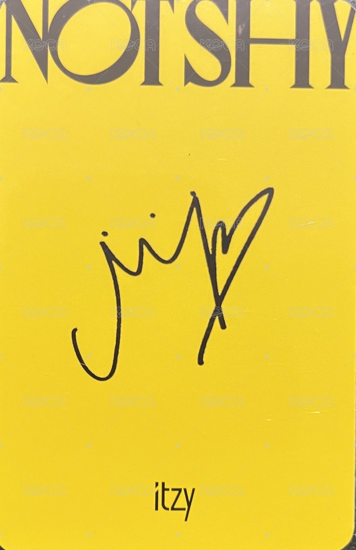 Not Shy 專輯卡  背面