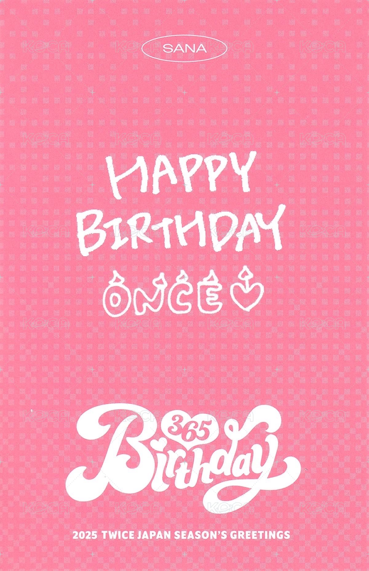 25’JP年曆 年曆卡  背面