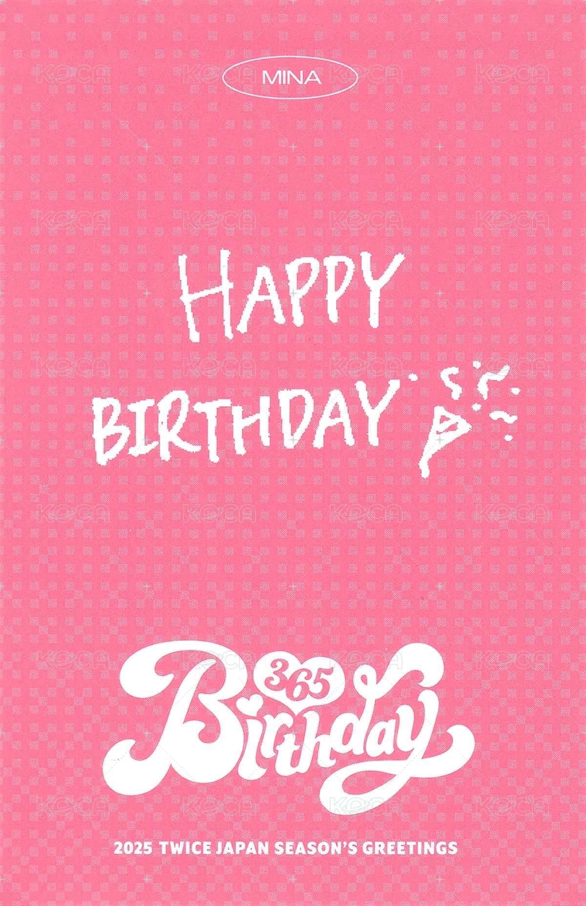 25’JP年曆 年曆卡  背面