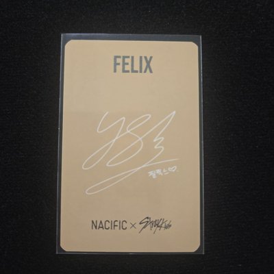 Stray Kids NACIFIC×SKZ 9.0 代言卡🐥Felix 李龍馥 菲菲