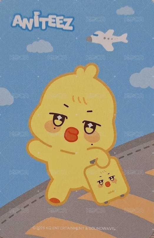 ANITEEZ IN THE CALLING 周邊卡 PVC LUGGAGE TAG 背面