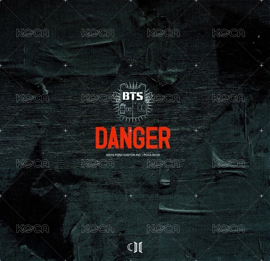 Danger日專 限定B盤 專輯卡 方卡 背面