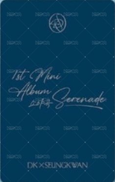 𝐃x𝐒 ‘소야곡’ 電子專 B 專輯卡  背面