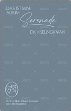 𝐃x𝐒 ‘소야곡’ COMPACT ver 專輯卡  背面