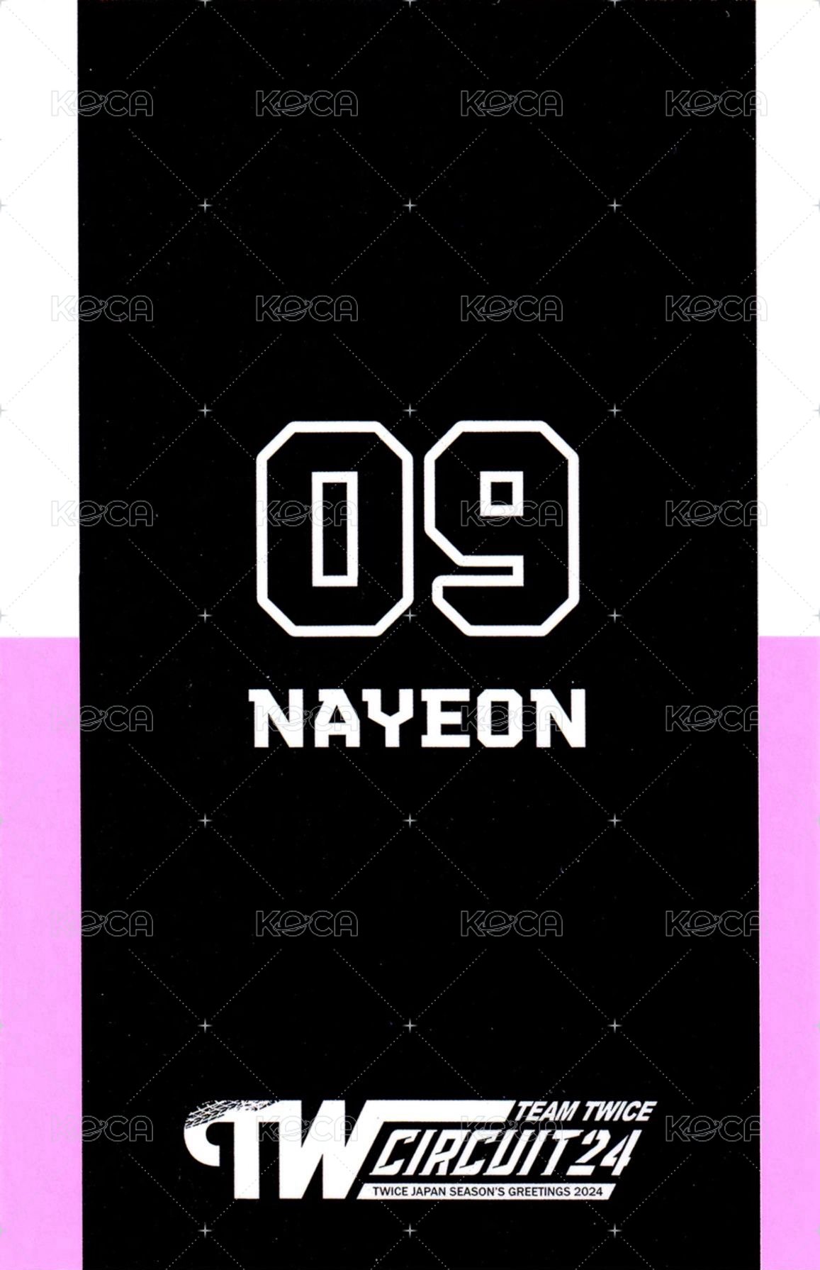 24’ 日本年曆 年曆卡  背面