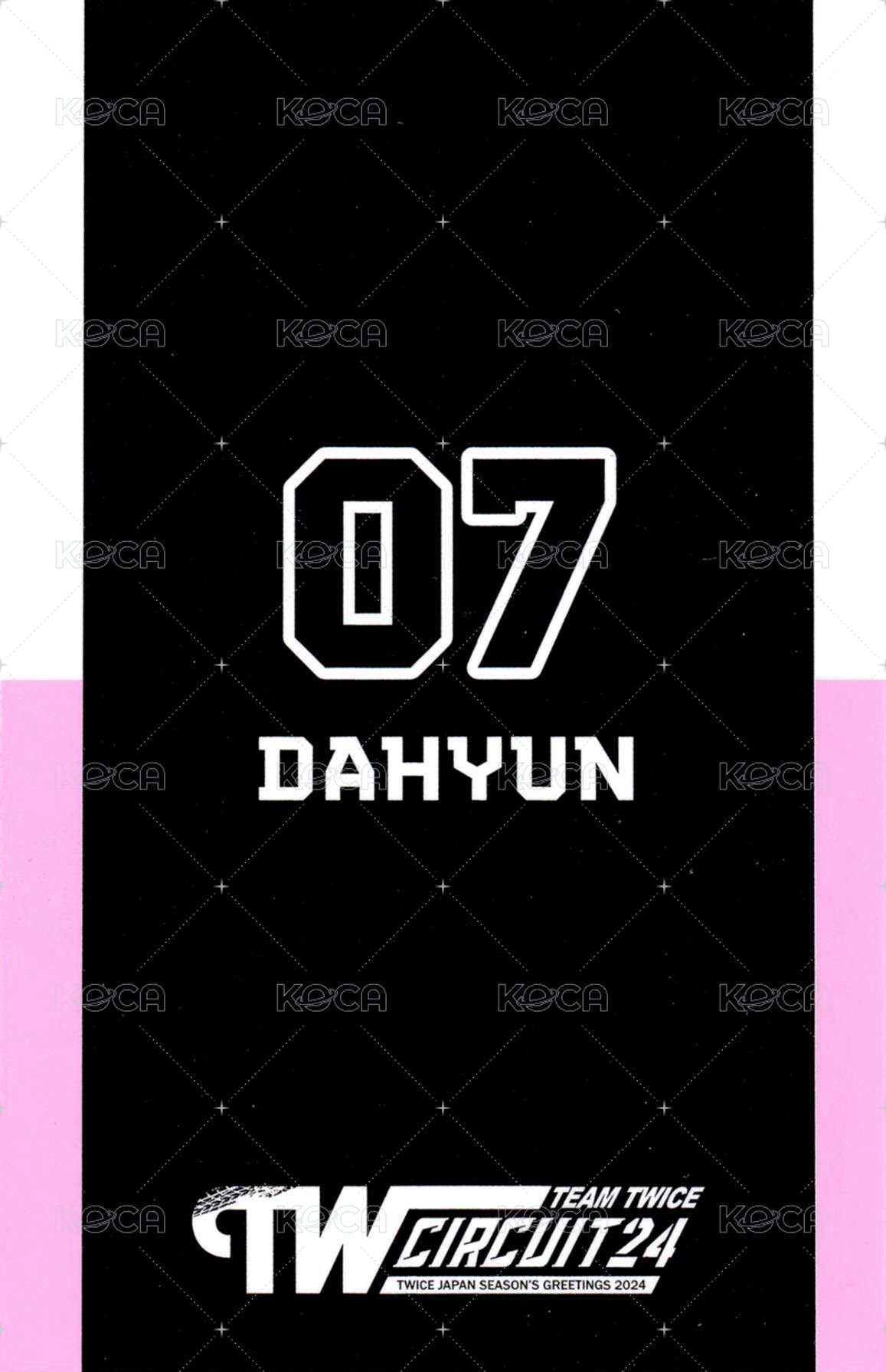 24’ 日本年曆 年曆卡  背面