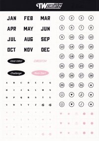 24’JP年曆 貼紙 