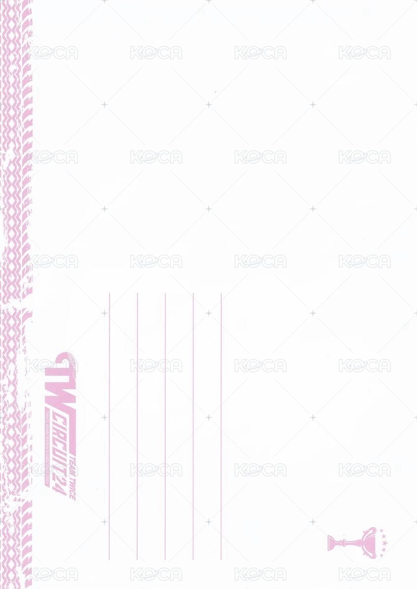 24’ 日本年曆 明信片  背面