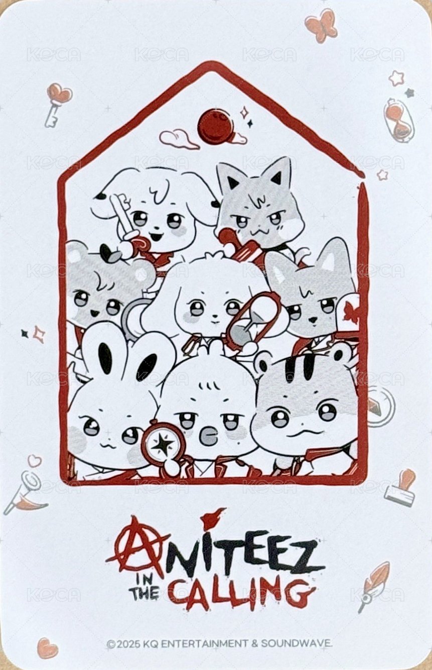 ANITEEZ IN THE CALLING 周邊卡  背面
