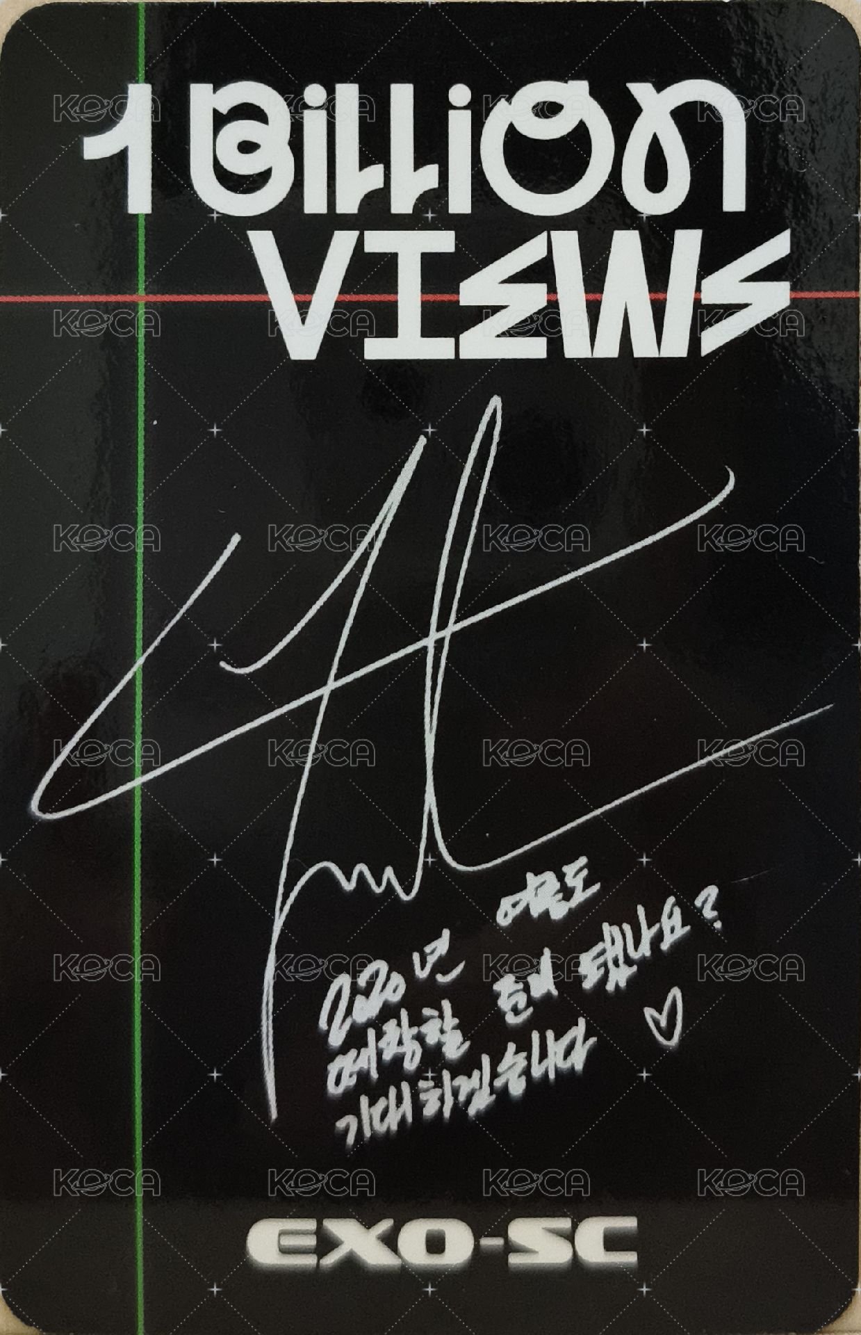 1 Billion Views 專輯卡  背面
