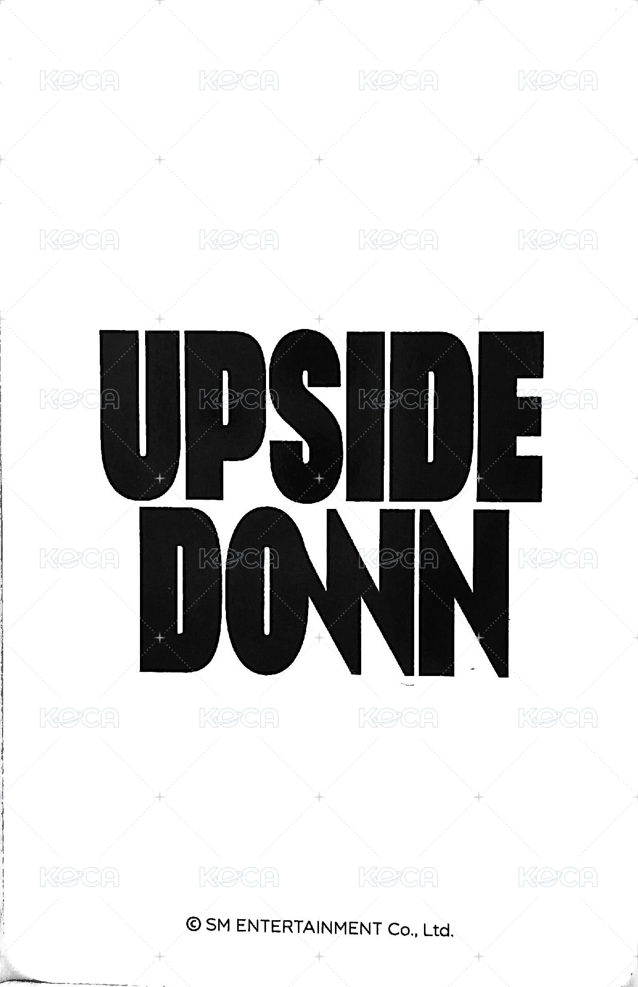UPSIDE DOWN k4 特典卡  背面