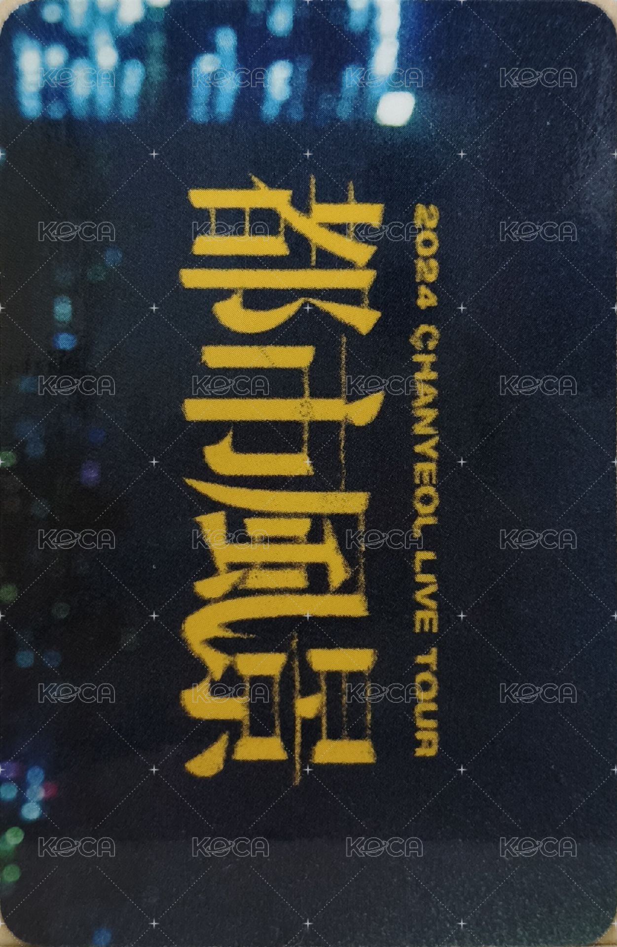 2024 CHANYEOL LIVE TOUR _都市風景 (City-scape) 入場卡 / 場限卡 都市風景入場刮刮卡 背面