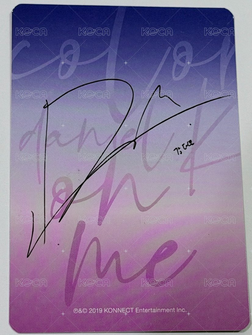 color on me 1st mini album  索尼 專輯卡  背面