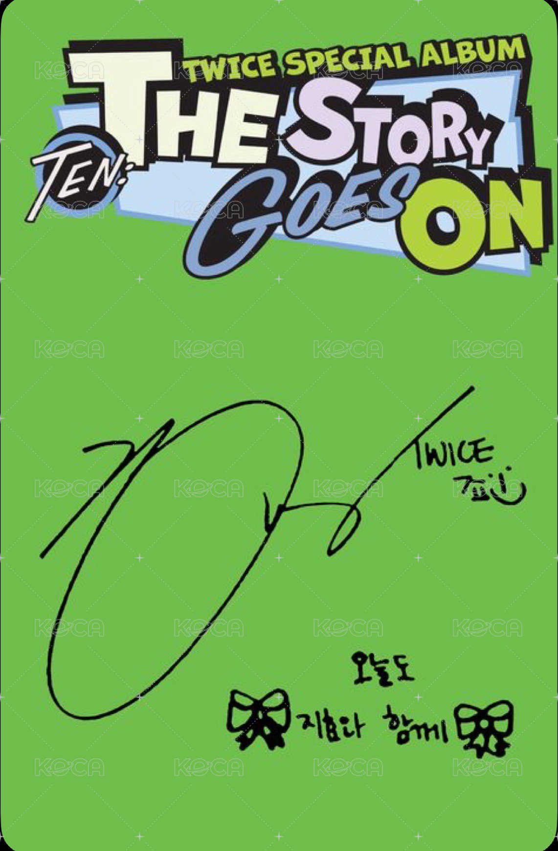 十週年特別專 專輯卡 Episode ver. 背面