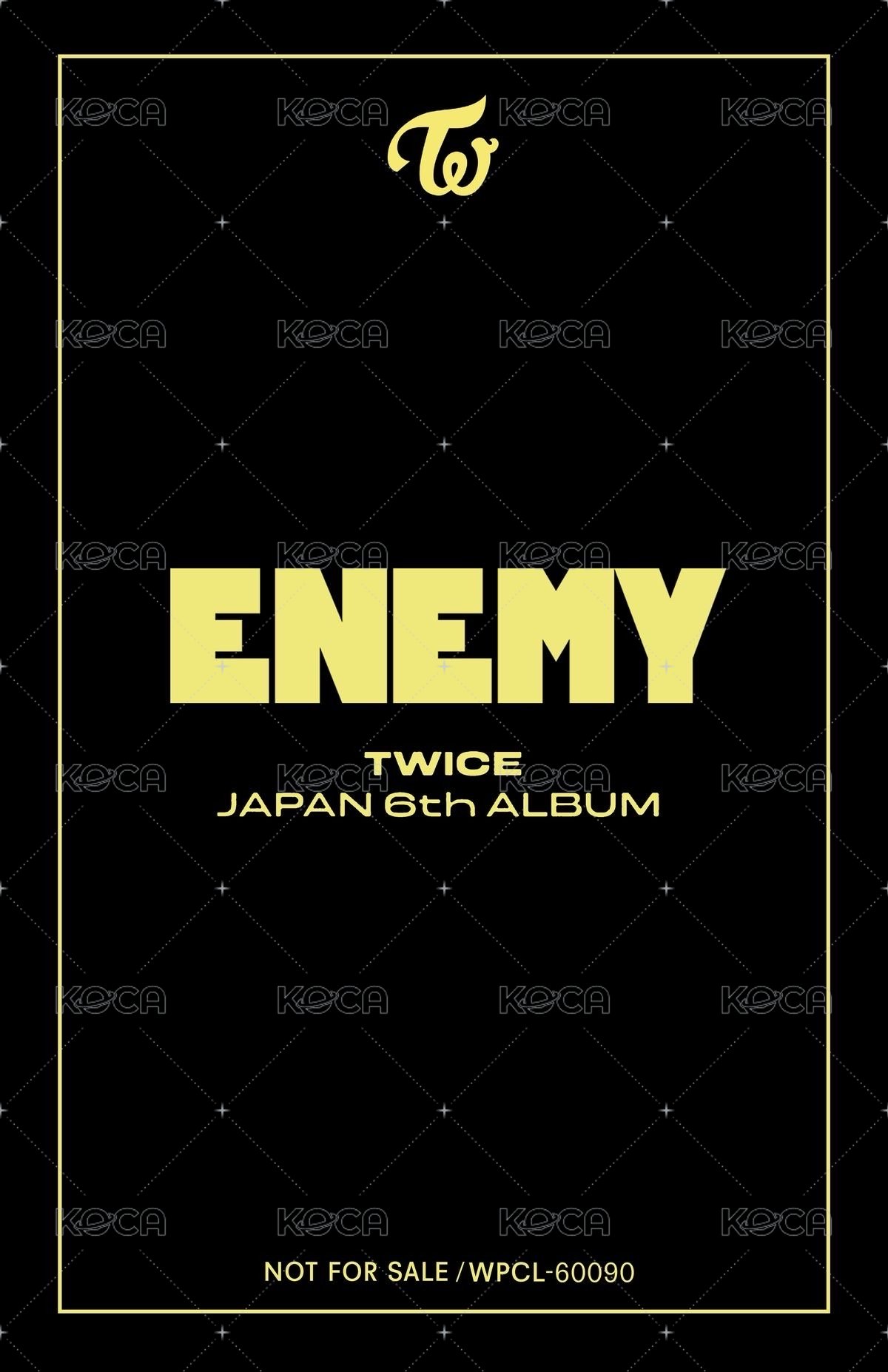 ENEMY 專輯卡 ONCE JAPAN ver. 背面