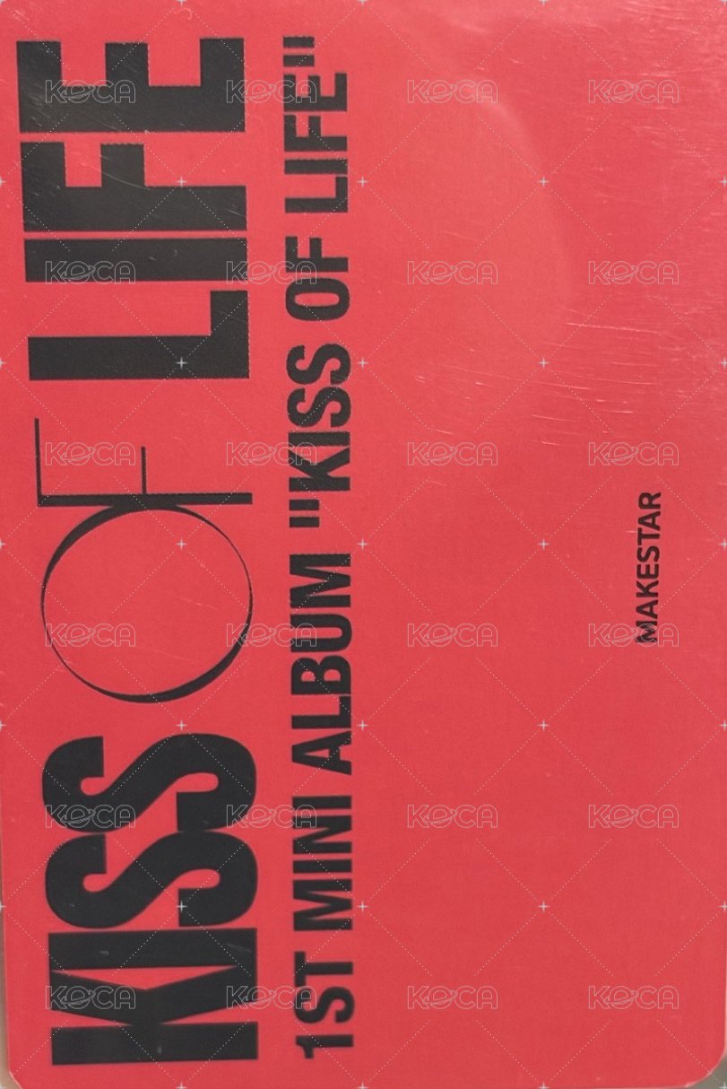 KISS OF LIFE ms 線上1.0 簽售卡 格子斗篷 背面