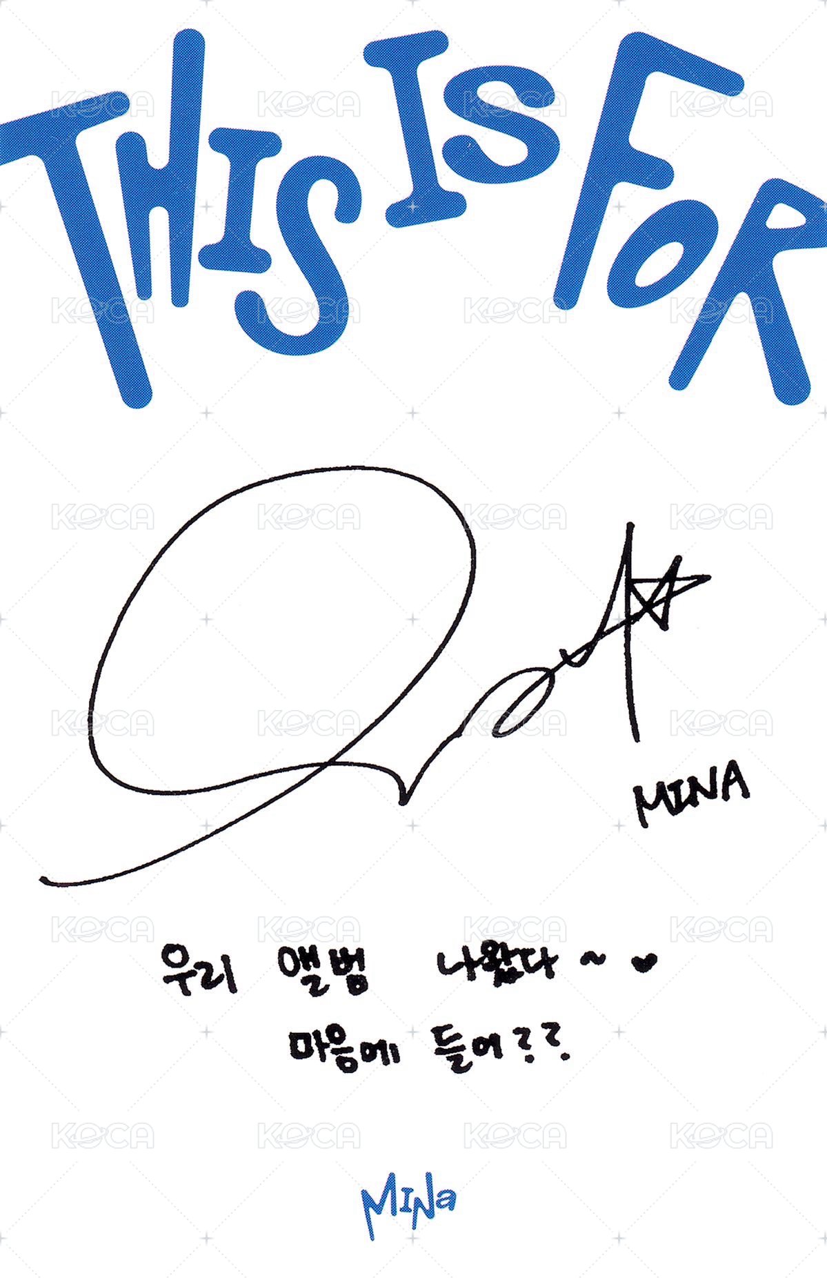 正規四 專輯卡 ver.for 背面