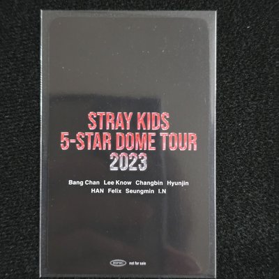 Stray Kids 2023 5-STAR DOME TOUR 拍手場限卡🦫 HAN 知城