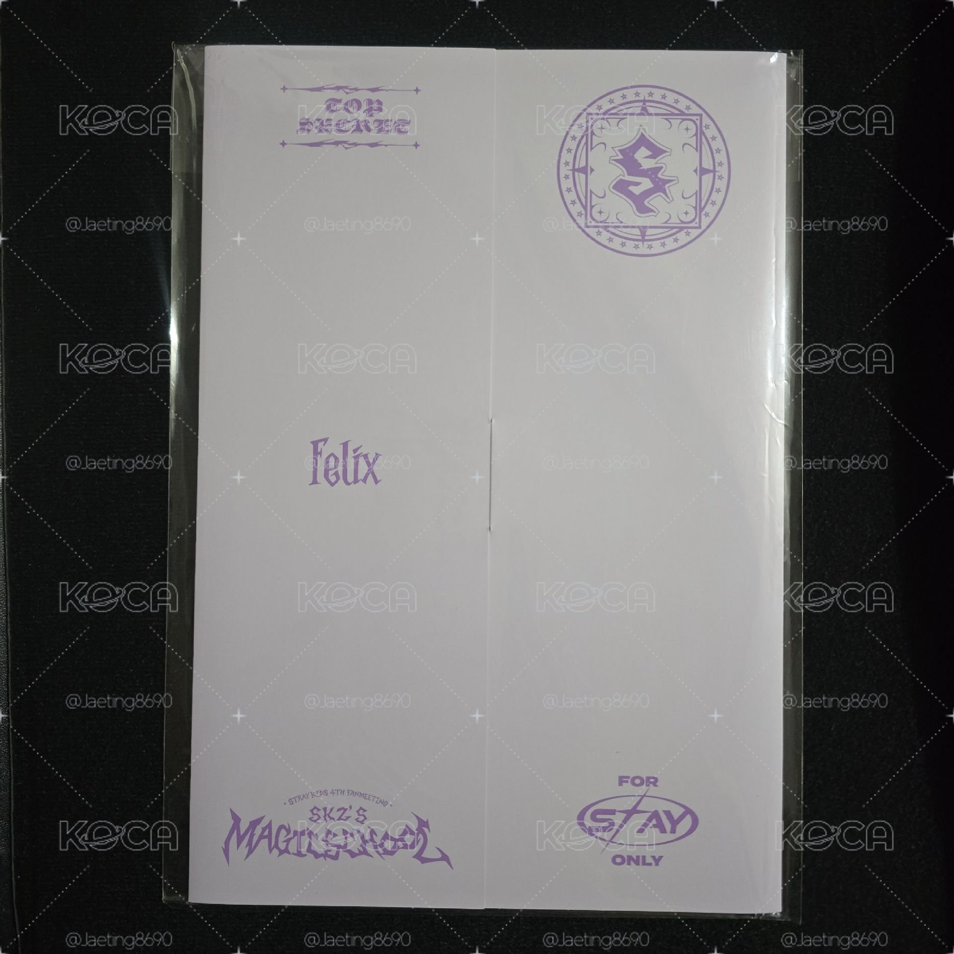 Stray Kids 2024 MAGIC SCHOOL FM 官方周邊 簡歷海報組🐥Felix 李龍馥 菲菲