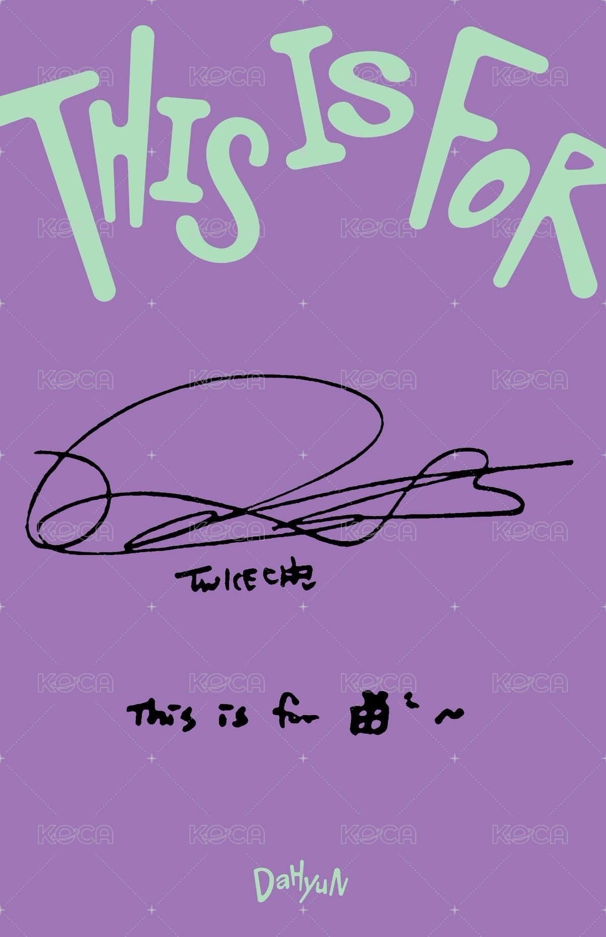 正規四 專輯卡 ver.單封 背面