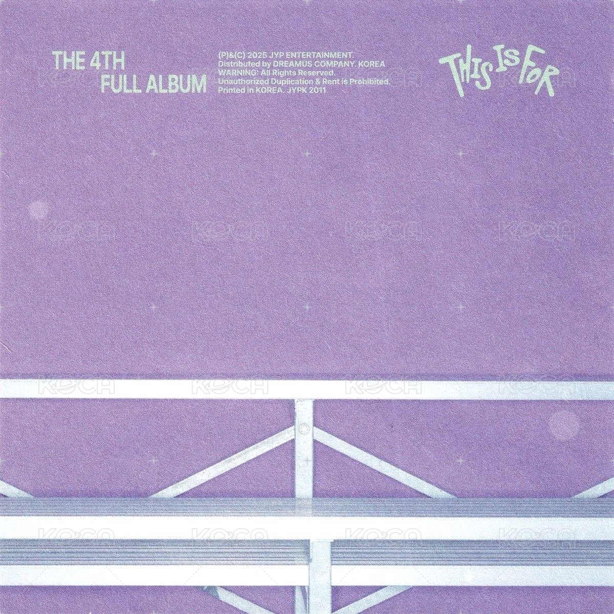 正規四 專輯卡 單封方卡 背面