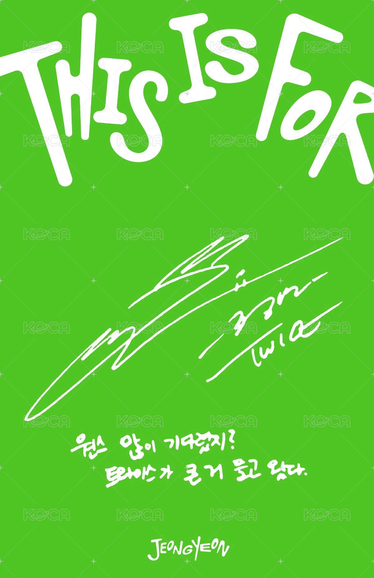 正規四 專輯卡 Polaroid ver. 綠版 背面