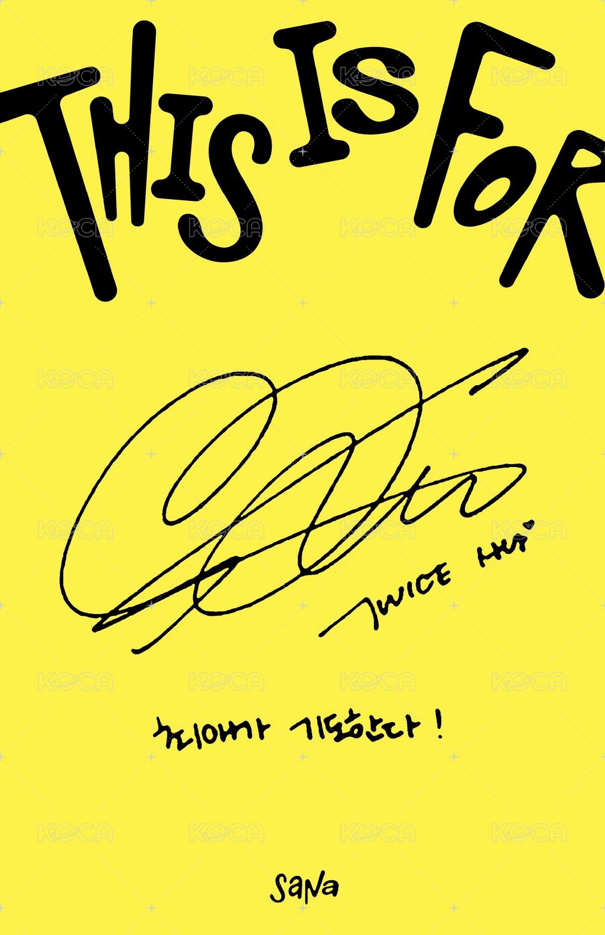 正規四 專輯卡 Polaroid ver. 黃版 背面