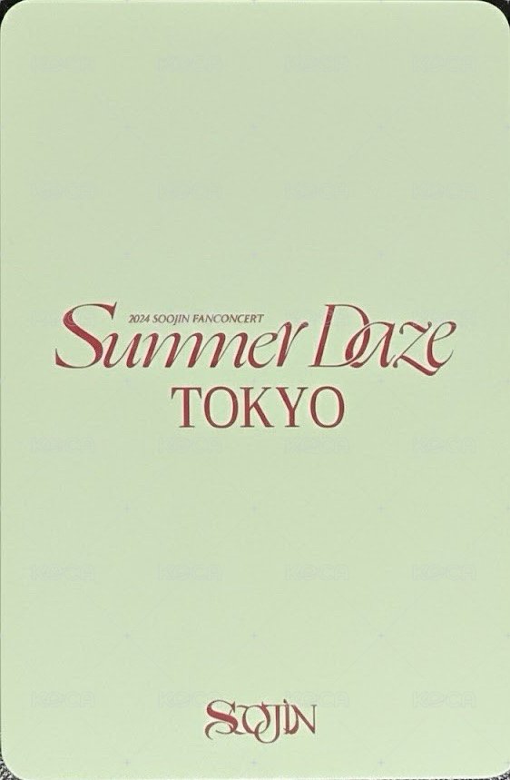 24’亞巡 日本場週 隨機卡  背面