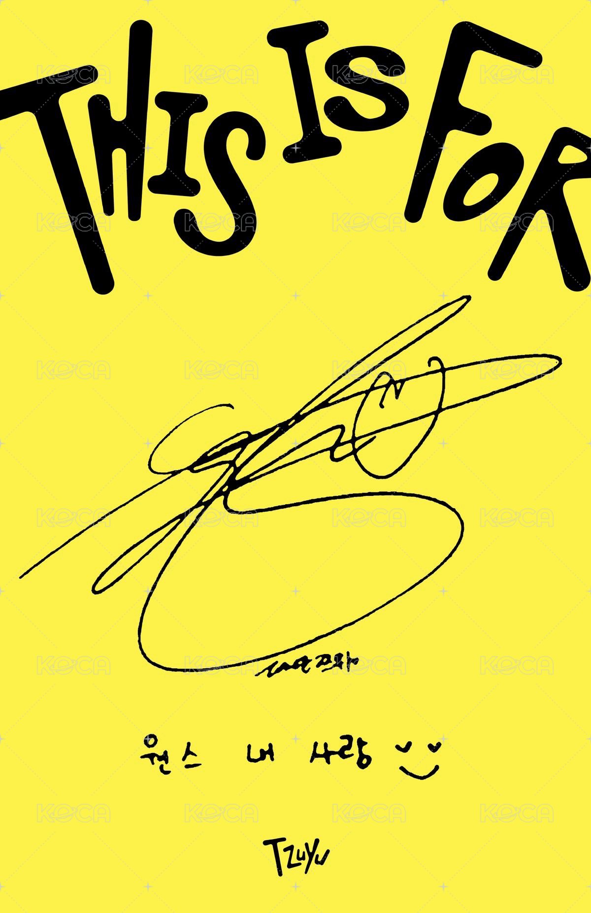 正規四 專輯卡 Polaroid ver. 黃版 背面