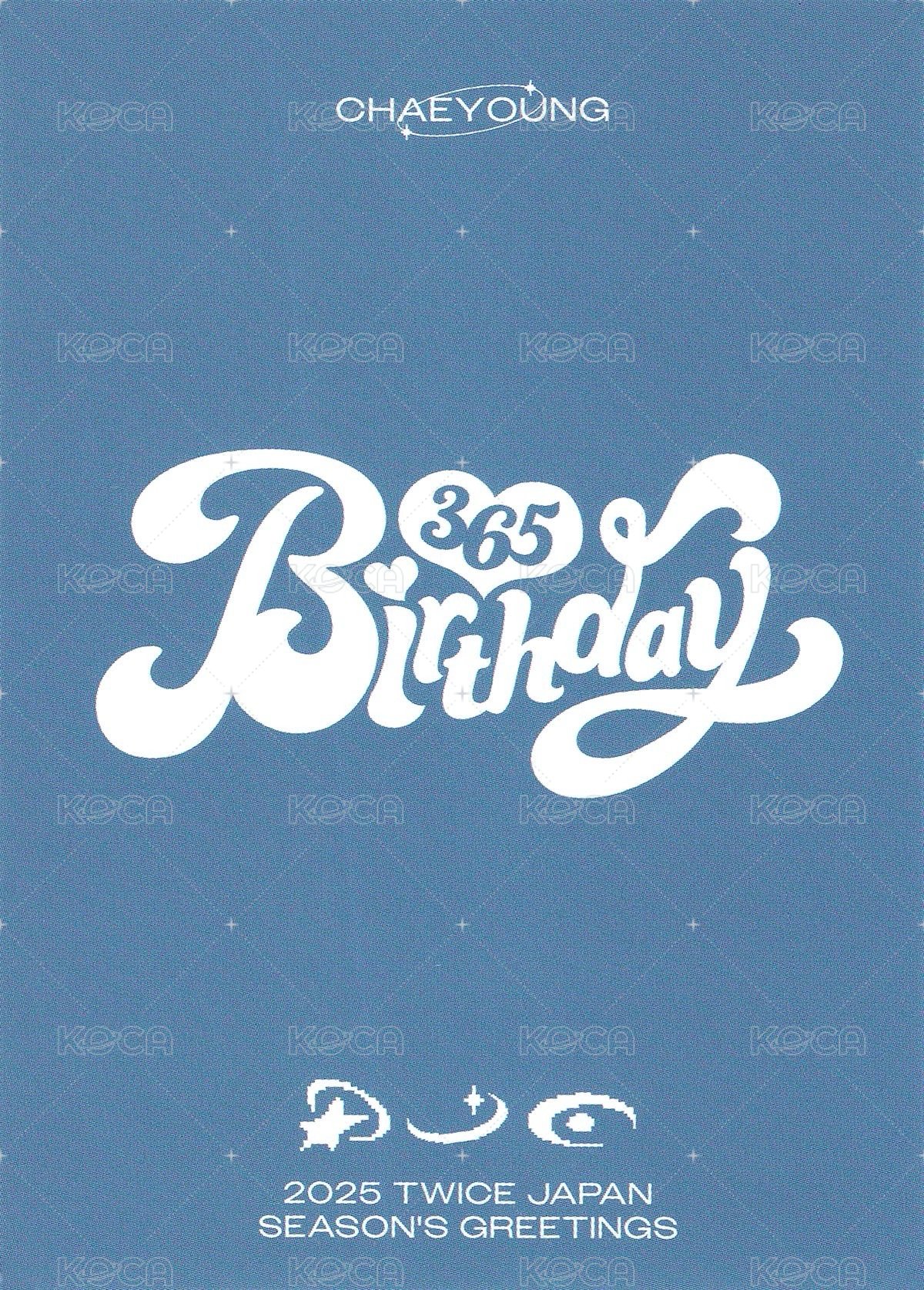 25’JP年曆 JYP JAPAN 特典卡  背面