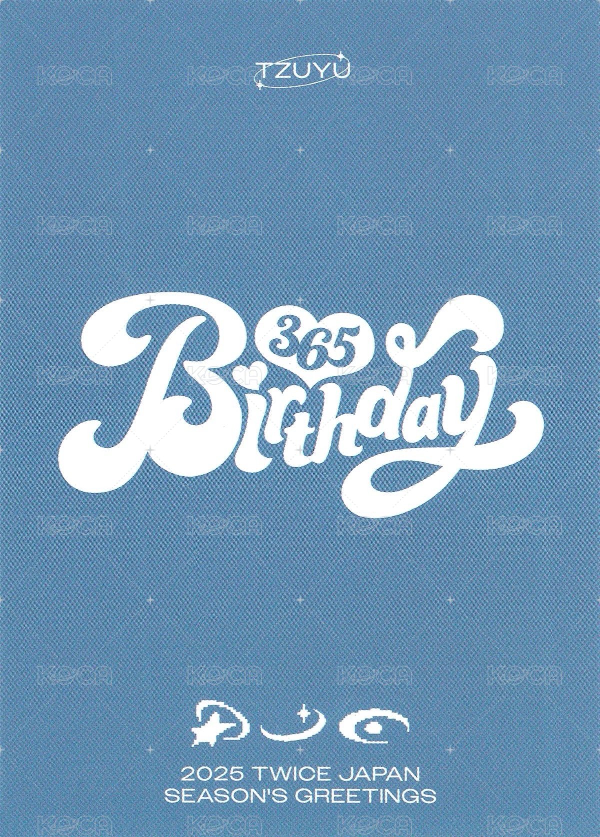 25’JP年曆 JYP JAPAN 特典卡  背面