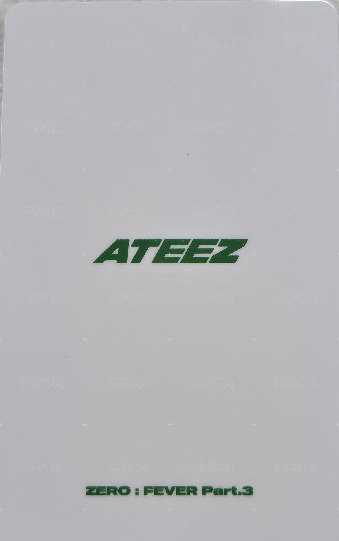 Fever pt.3 ma 幸運卡  背面