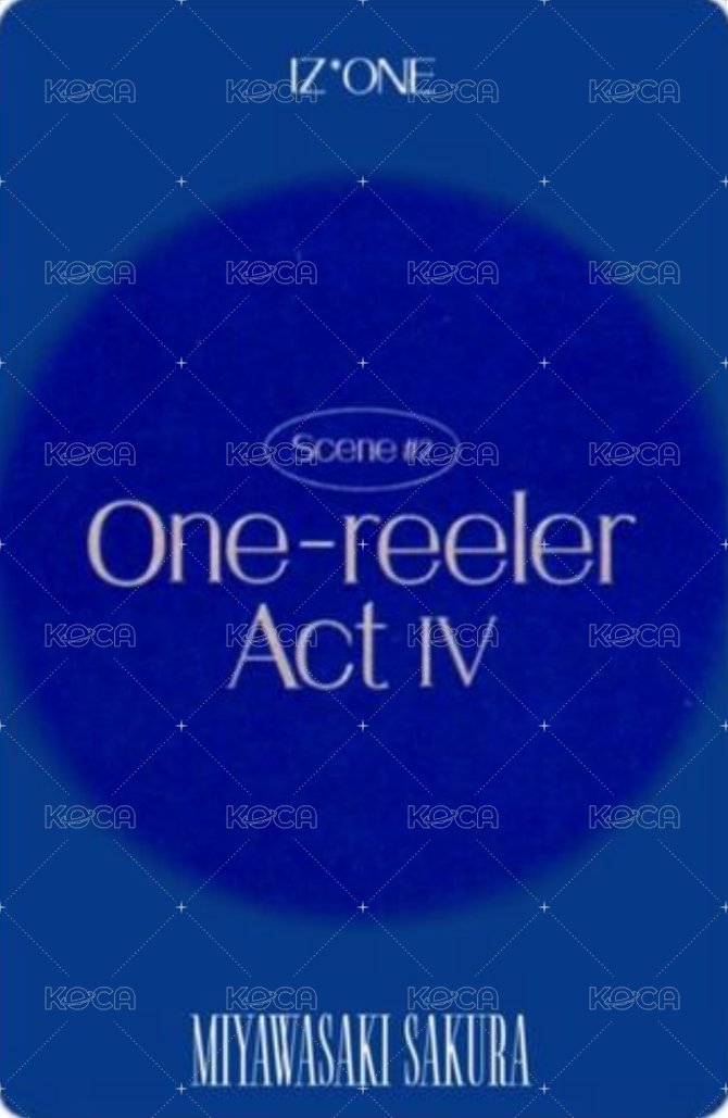 One-reeler / Act IV 專輯卡 SCENE#2 背面