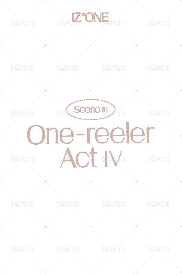 One-reeler / Act IV 專輯卡 SCENE#1 背面