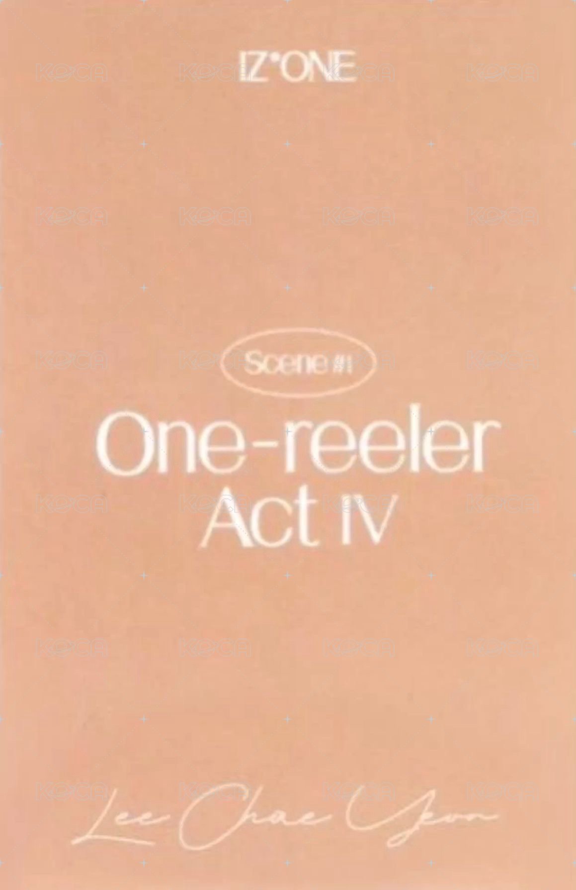 One-reeler / Act IV 專輯卡 SCENE#1 背面