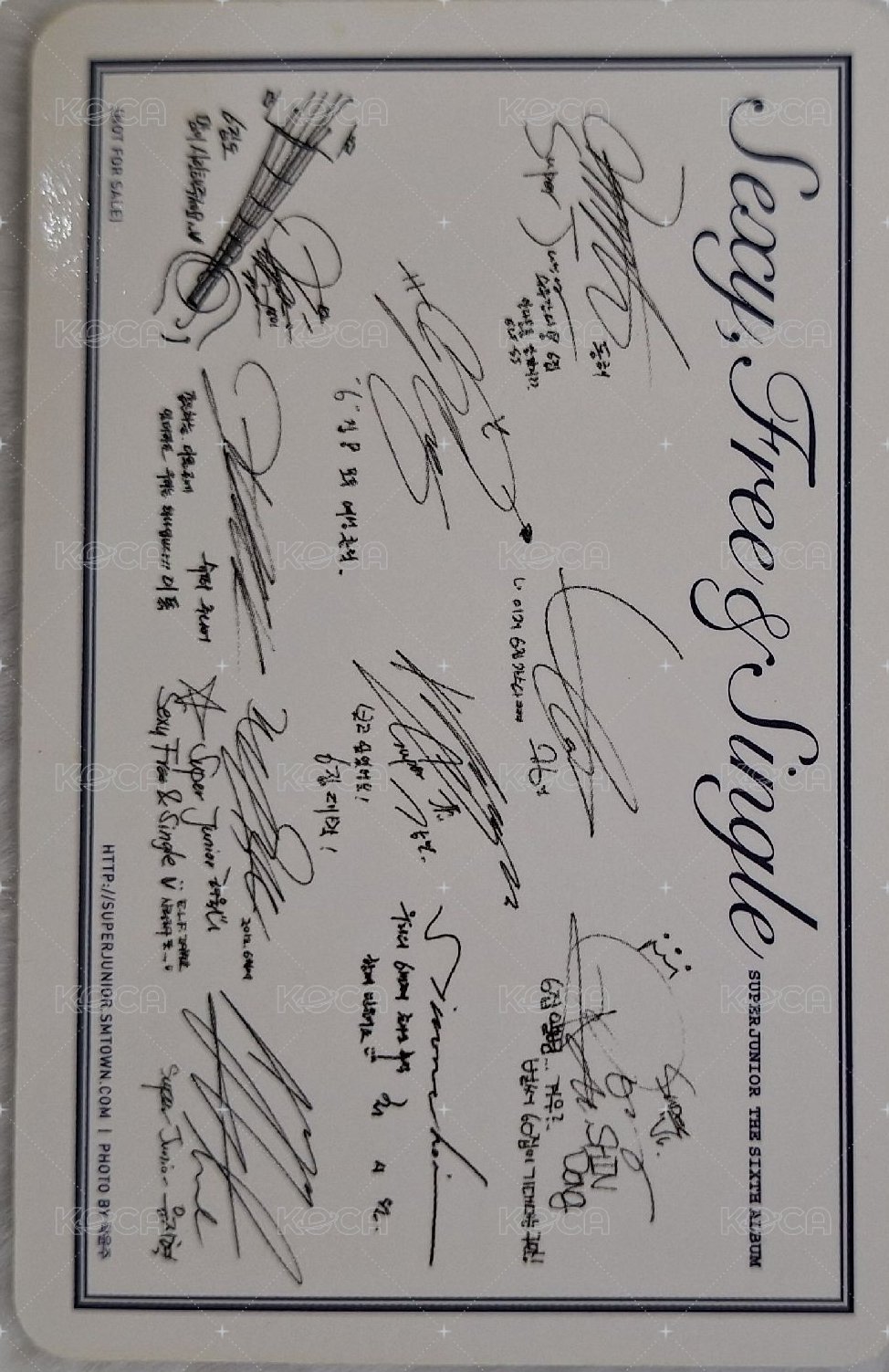 正規6 專輯卡 團卡 背面