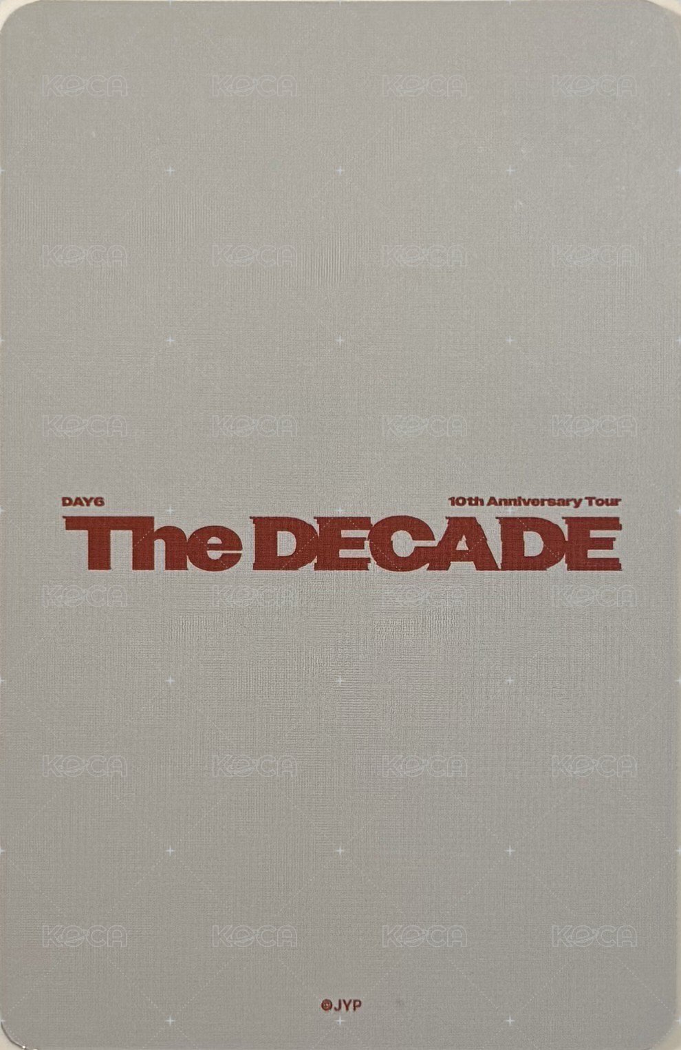 高陽場 風衣外套 周邊卡 團卡 背面