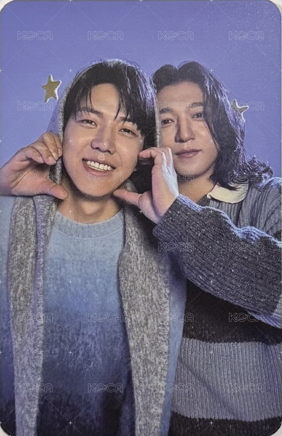 25聖誕控 連帽外套 周邊卡 雙面雙人卡 背面