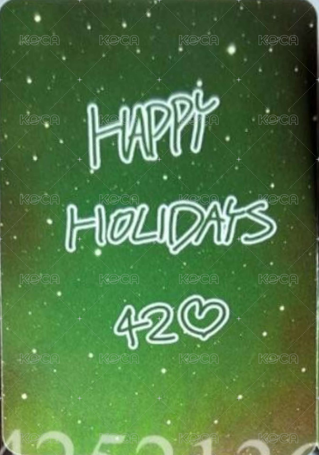 2025 SBS歌謠大戰 打歌卡  背面