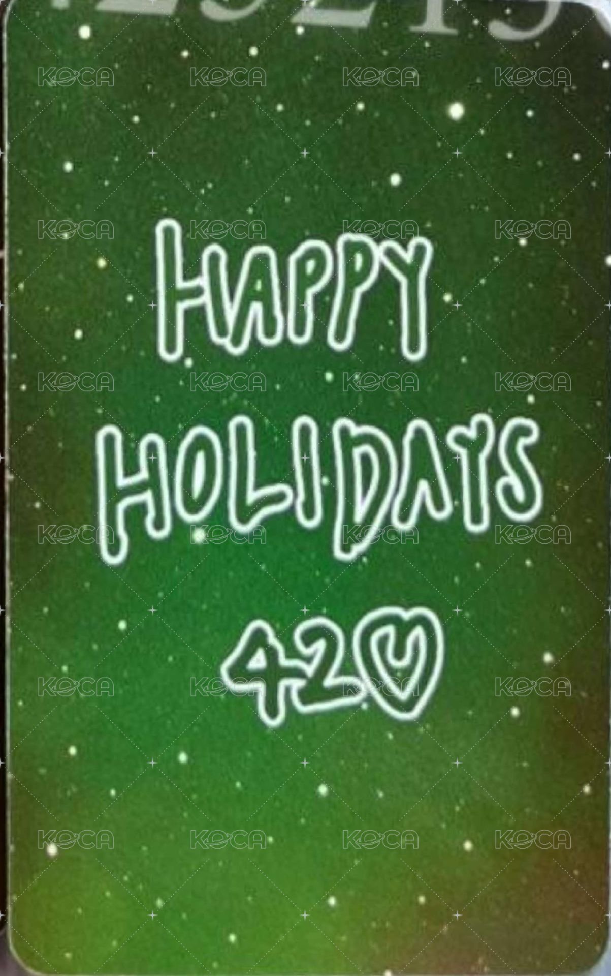 2025 SBS歌謠大戰 打歌卡  背面