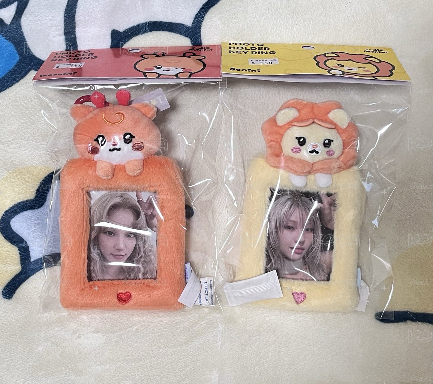 迷八 未拆快閃毛絨卡套❤️琦、💙娟