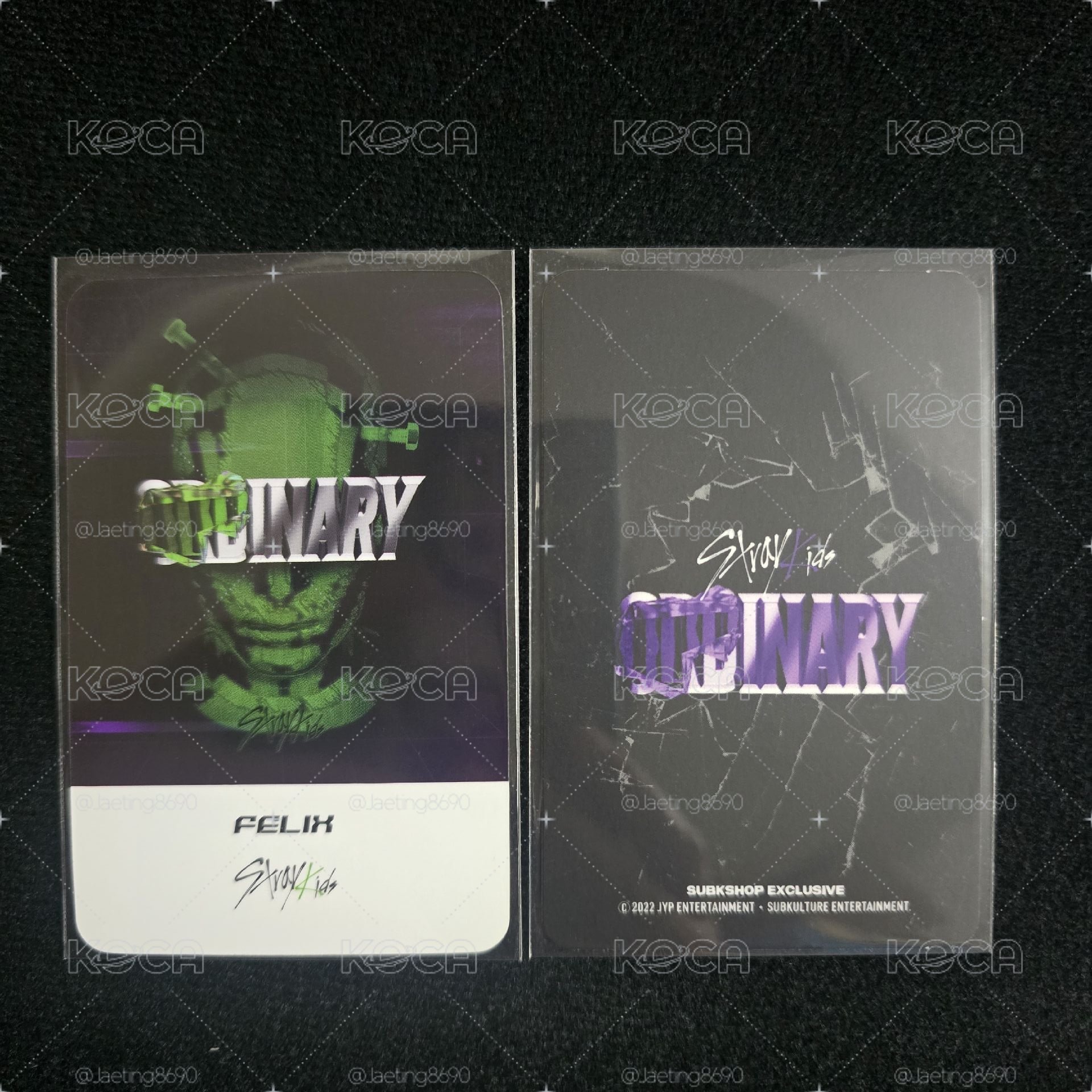Stray Kids ODDINARY 蝦皮/SUBK特典卡🐥Felix 李龍馥 菲菲