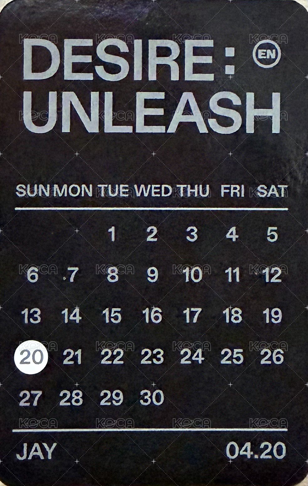 迷六 yes24 預售 特典卡  背面