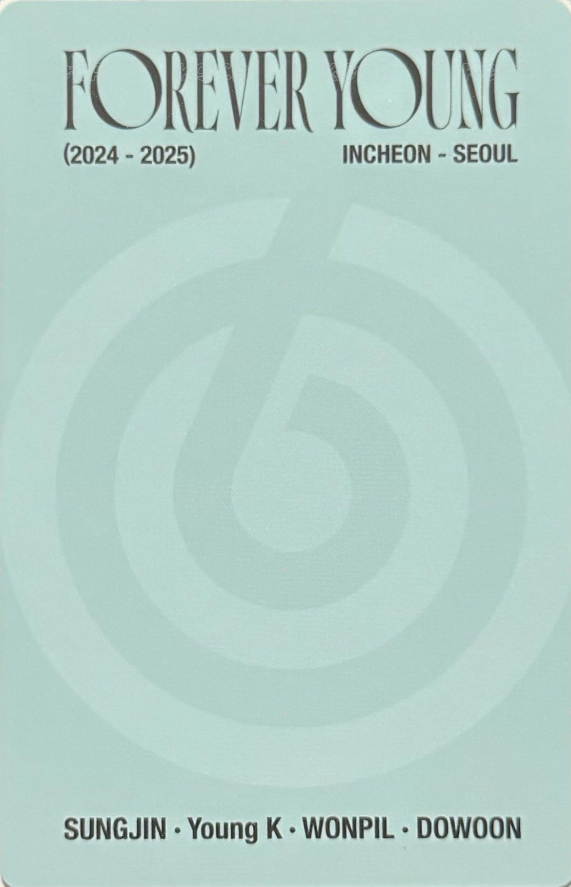 3rd世巡 k4 藍光DVD 特典卡  背面