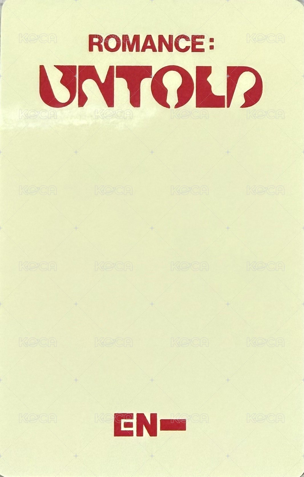 正二 yzy 簽售1.0 簽售卡  背面