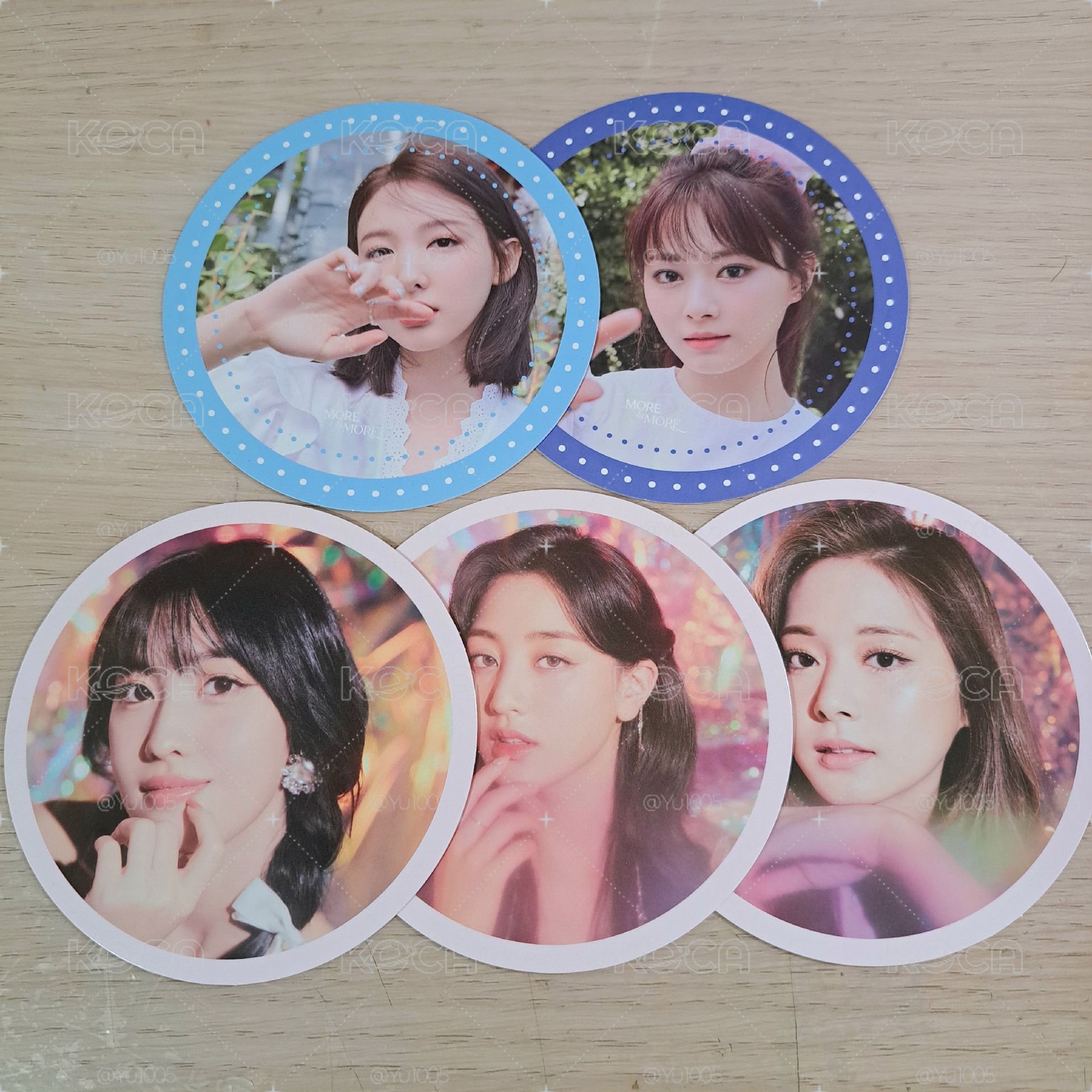 TWICE More&More Tastes of Love 圓卡 杯墊