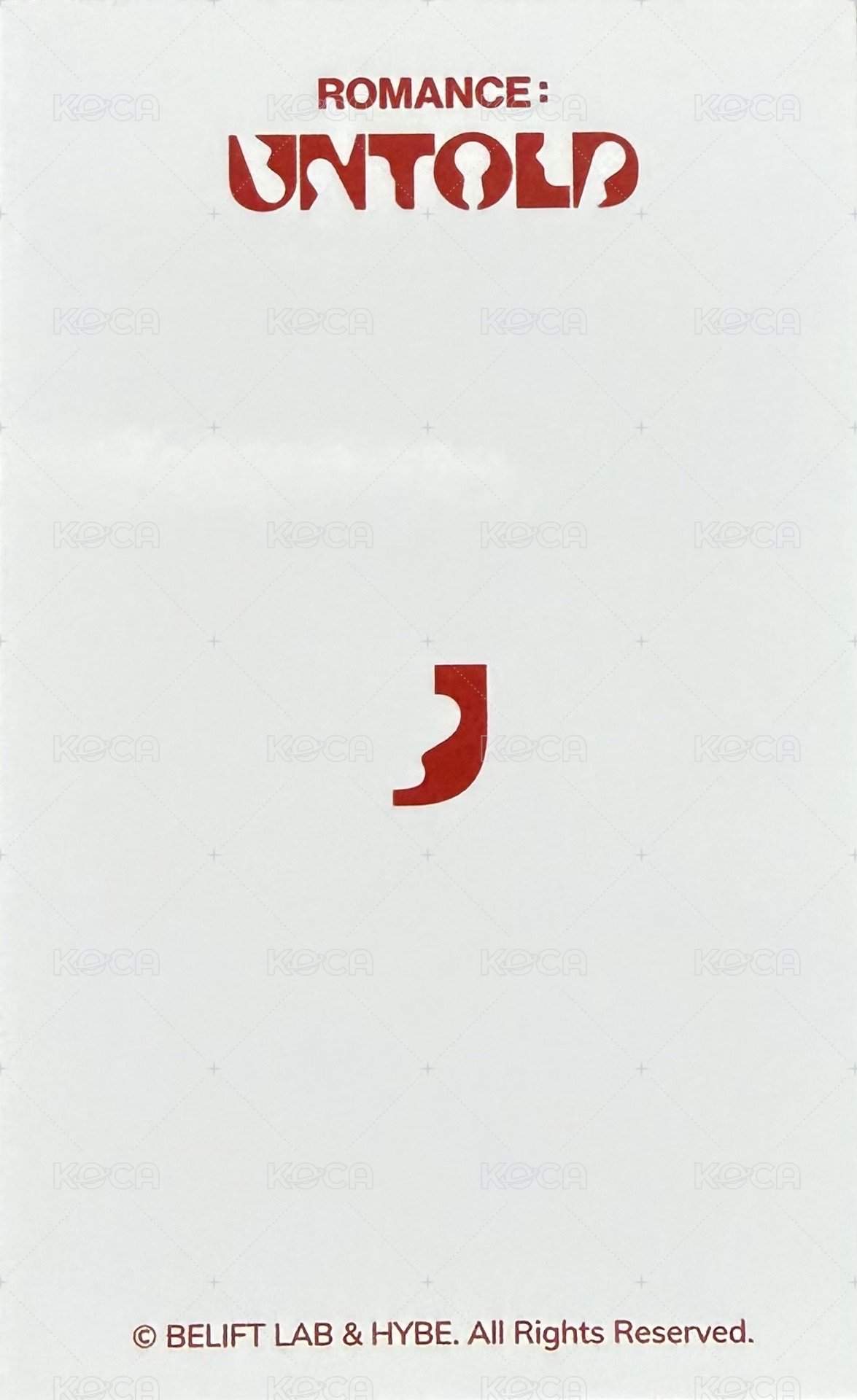 正二 戒指項鍊A ver. 周邊卡  背面