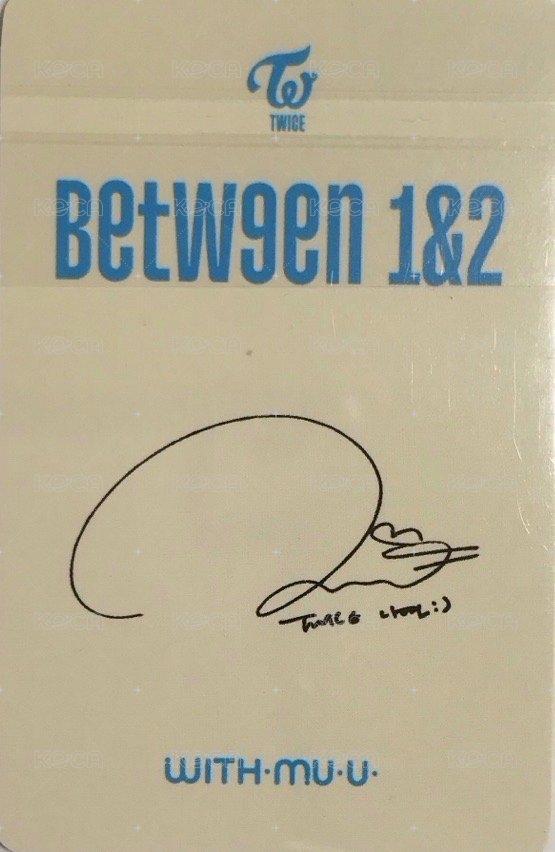 BETWEEN 1&2 wm 幸運卡  背面