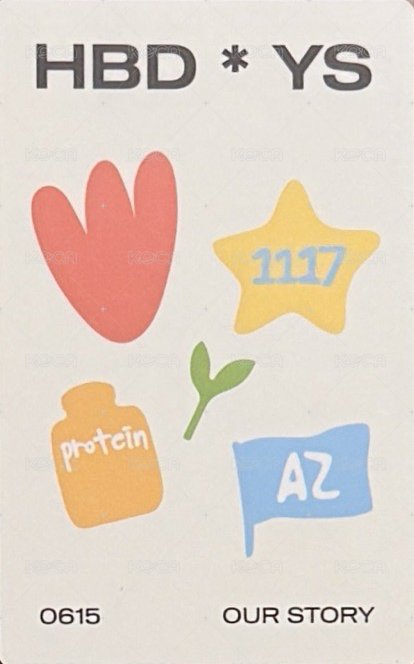 22年生日MD 周邊卡  背面