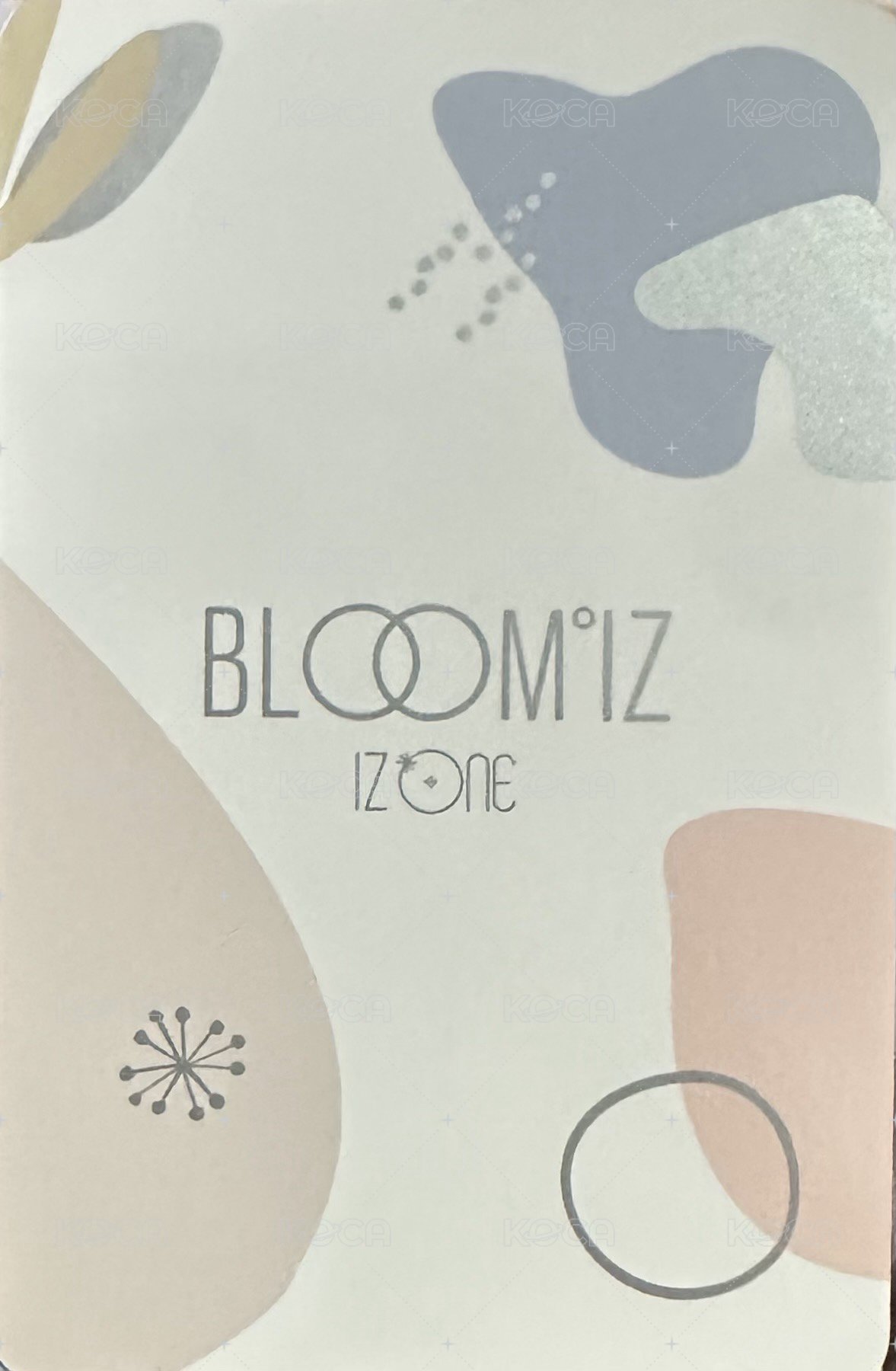 BLOOM*IZ I was版 專輯卡  背面